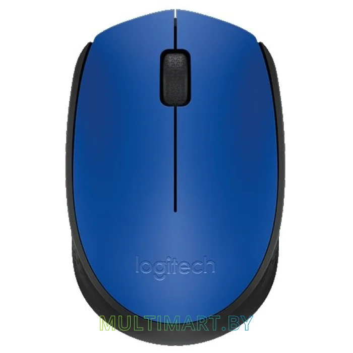 Мышь Logitech M171 Wireless Mouse (синий/черный)